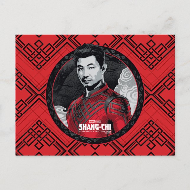 Carte Postale Portrait circulaire de Shang-Chi (Devant)