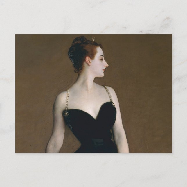 Carte Postale Portrait classique de Madame X par John Singer Sar (Devant)