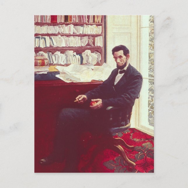 Carte Postale Portrait d'Abraham Lincoln (Devant)