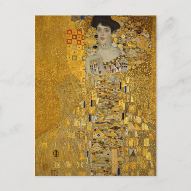 Carte Postale Portrait d'Adèle Bloch-Bauer I par Gustav Klimt (Devant)