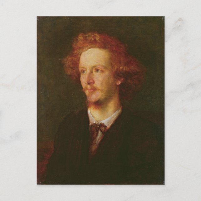 Carte Postale Portrait d'Algernon Charles Swinburne 1867 (Devant)