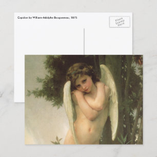 Carte Postale Portrait d'ange de Cupid (Cupidon) par Bouguereau