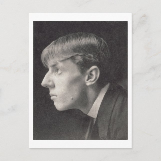 Carte Postale Portrait de Aubrey Beardsley (1872-1898) par Frede (Devant)
