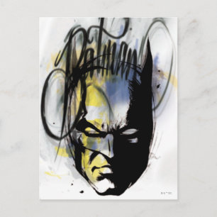 Carte Postale Portrait de Batman Airbrush