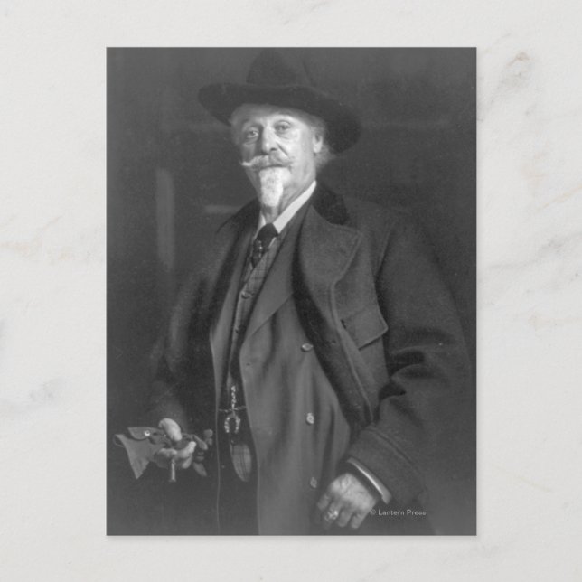Carte Postale Portrait de "Buffalo Bill" Cody (Devant)