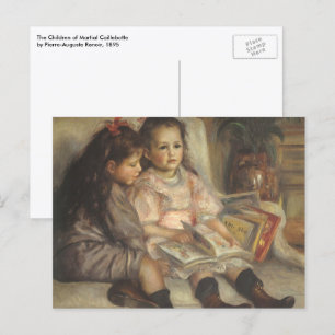 Carte Postale Portrait de Caillebotte Enfants par Pierre Renoir