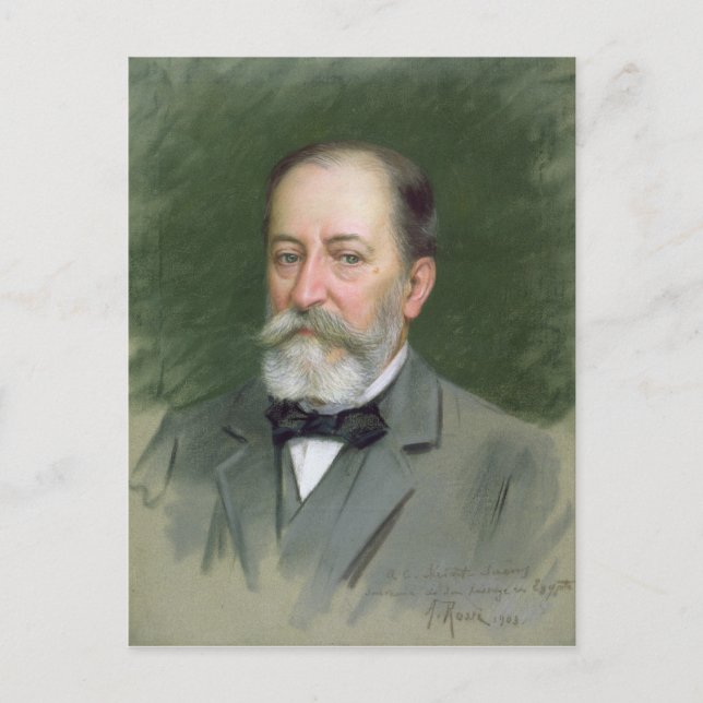 Carte Postale Portrait de Camille Saint-Saens 1903 (Devant)