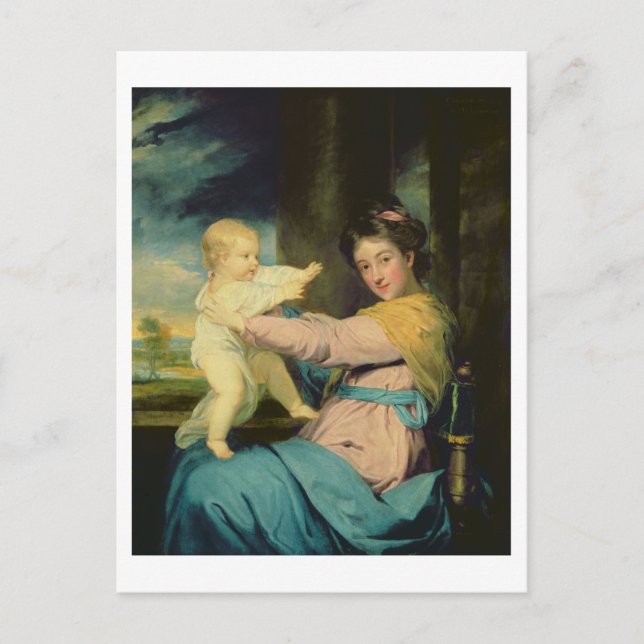 Carte Postale Portrait de Caroline, duchesse de Marlborough avec (Devant)
