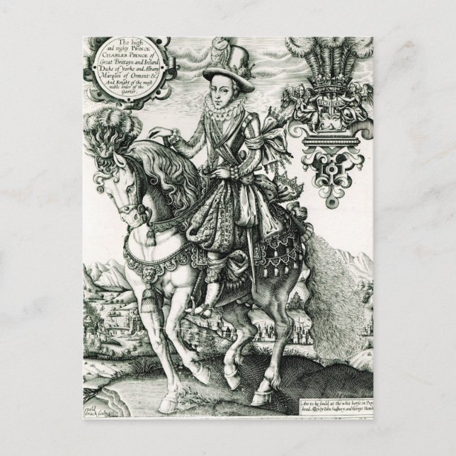 Carte Postale Portrait de Charles I comme Prince (Devant)