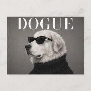 Carte Postale Portrait de chien de luxe des Grandes Pyrénées