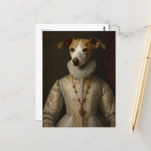 Carte Postale Portrait de chien historique adorable