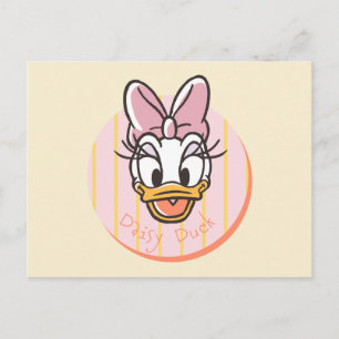 Carte Postale Portrait de Daisy Duck douce et ensoleillée