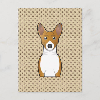 Carte Postale Portrait de dessin de Basenji