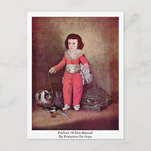 Carte Postale Portrait De Don Manuel Par Francisco De Goya (Devant)