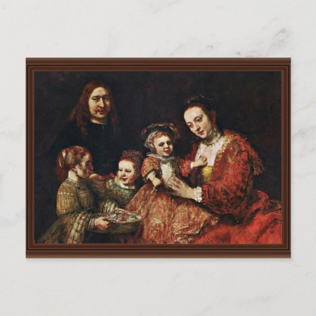 Carte Postale Portrait de Famille par Rembrandt Harmenszoon Van (Devant)