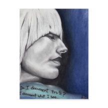 Portrait de femme blonde Isabel Dessin d'art origi