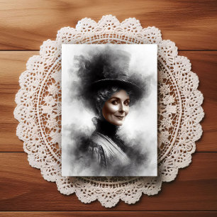 Carte Postale Portrait de femme victorienne mystérieuse Art