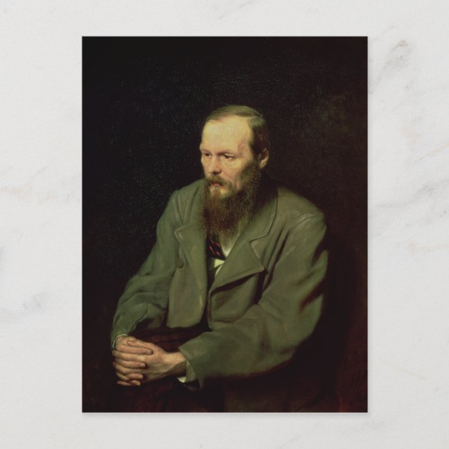 Carte Postale Portrait de Fiodor Dostoïevski  1872 (Devant)