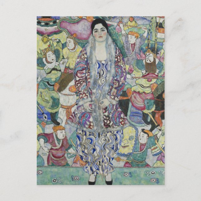 Carte Postale Portrait de Friederike Maria Beer par Gustav Klimt (Devant)