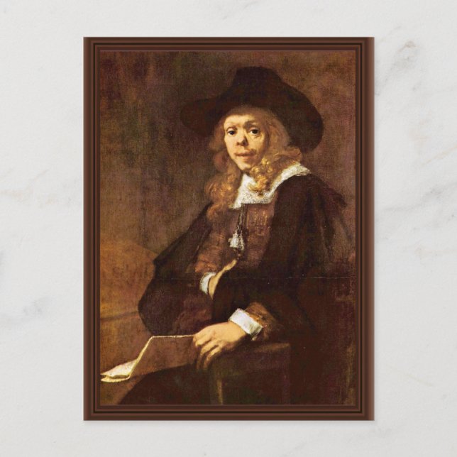 Carte Postale Portrait De Gerard De Lairesse Par Rembrand (Devant)
