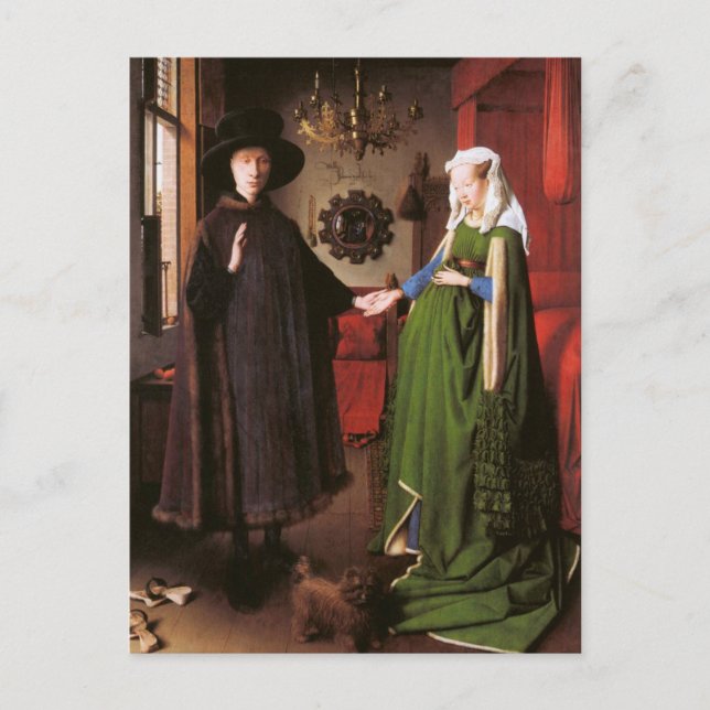 Carte Postale Portrait de Giovanni Arnolfini et de sa femme (Devant)