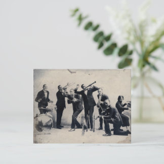 Carte Postale Portrait de groupe de musiciens vaudeville, 1920