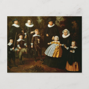 Carte Postale Portrait de groupe de trois générations