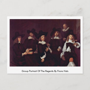 Carte Postale Portrait De Groupe Des Régents Par Frans Hals