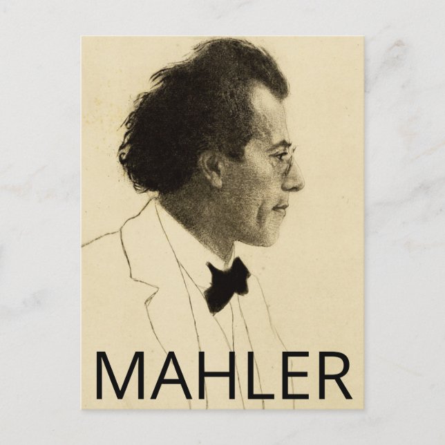 Carte Postale Portrait de Gustav Mahler (1902) (Devant)