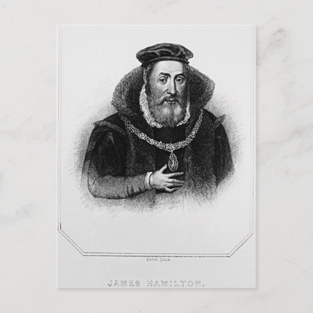 Carte Postale Portrait de James Hamilton 2e comte d'Arran (Devant)