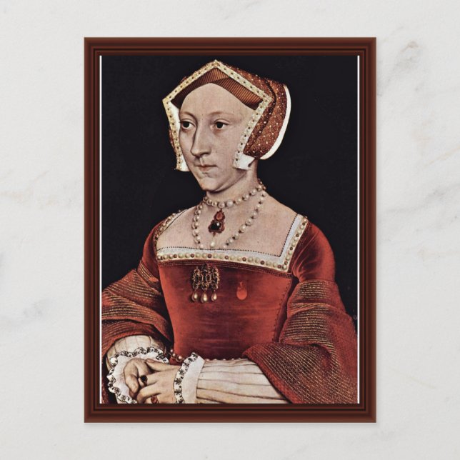 Carte Postale Portrait De Jane Seymour, Reine D'Angleterre (Devant)