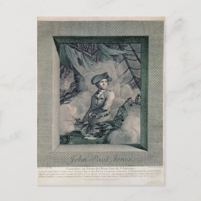 Carte Postale Portrait de Jean-Paul Jones (Devant)