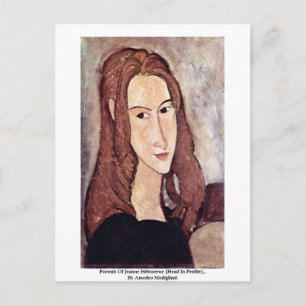 Carte Postale Portrait De Jeanne Hébuterne [Tête En Profil]. ,