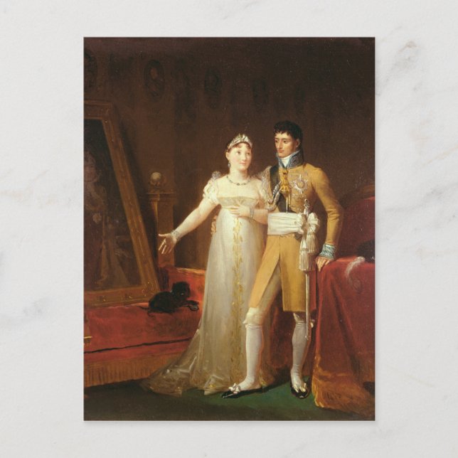 Carte Postale Portrait de Jerome Bonaparte et de son épouse (Devant)