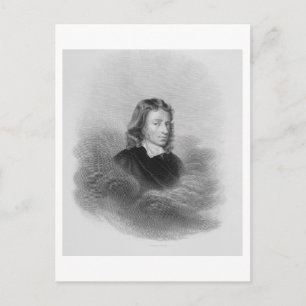 Carte Postale Portrait de John Milton (1608-74) engraved by the 