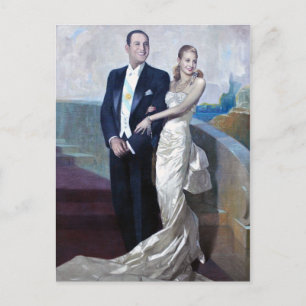 Carte Postale Portrait de Juan Domingo Perón et Eva Duarte
