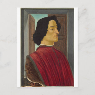 Carte Postale Portrait de Julien de Médicis par Botticelli