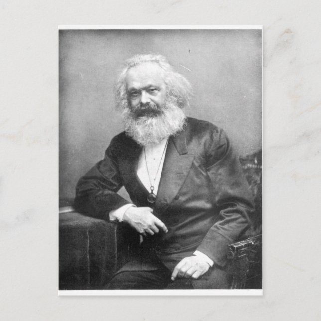 Carte Postale Portrait de Karl Marx (Devant)
