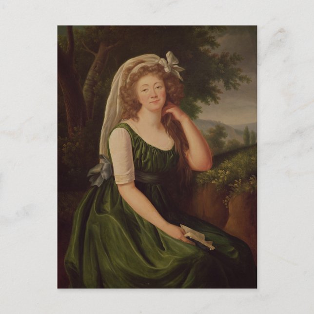 Carte Postale Portrait de la comtesse du Barry 1789 (Devant)