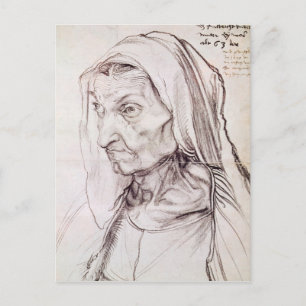 Carte Postale Portrait de la mère de l'artiste, 1514