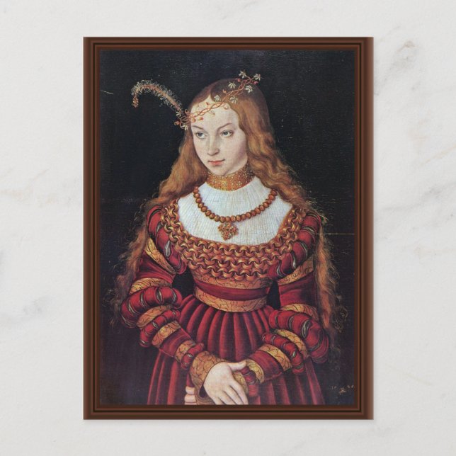 Carte Postale Portrait De La Princesse Sybille De Cleves Comme M (Devant)