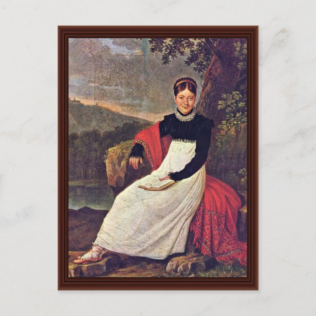 Carte Postale Portrait De La Reine Caroline (Devant)