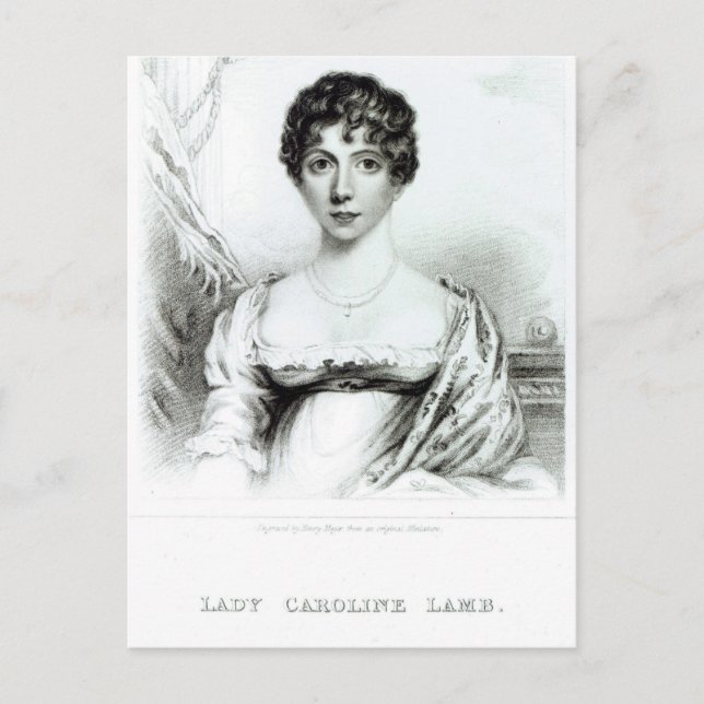 Carte Postale Portrait de Lady Caroline Lamb (Devant)