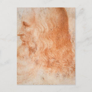 Carte Postale Portrait de Léonard de Vinci