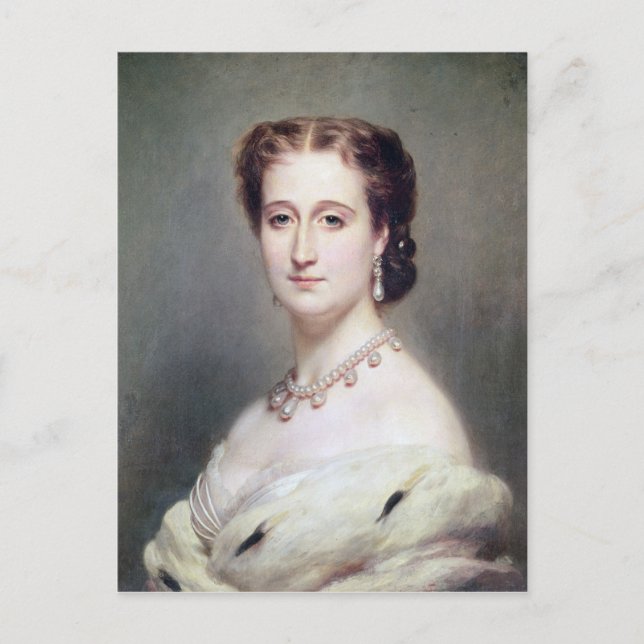 Carte Postale Portrait de l'impératrice Eugénie (Devant)