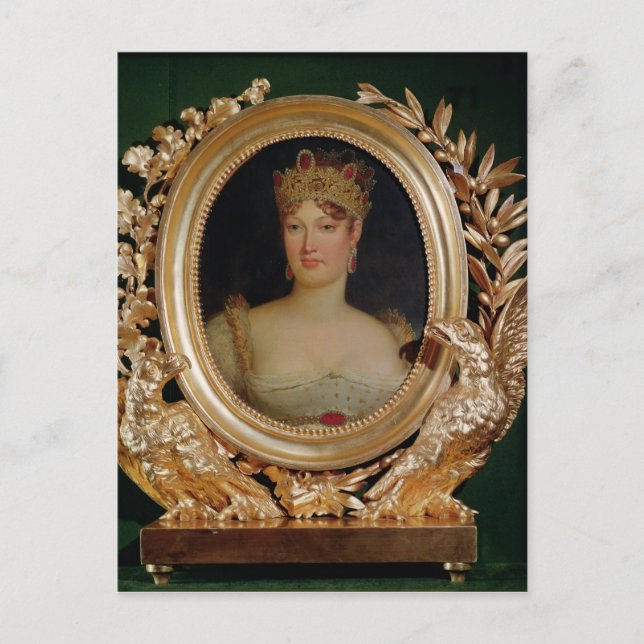 Carte Postale Portrait de l'impératrice Marie-Louise d'Autriche (Devant)