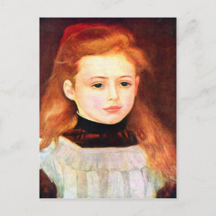 Carte Postale Portrait de Lucie Berard par Pierre Renoir