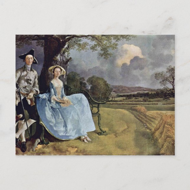 Carte Postale Portrait De M. Et Mme Andrews Par Thomas Gainsbo (Devant)