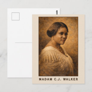 Carte Postale Portrait de Madame C.J. Walker