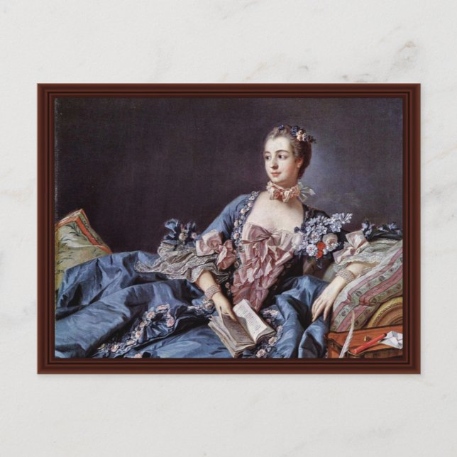 Carte Postale Portrait De Madame De Pompadour (Devant)